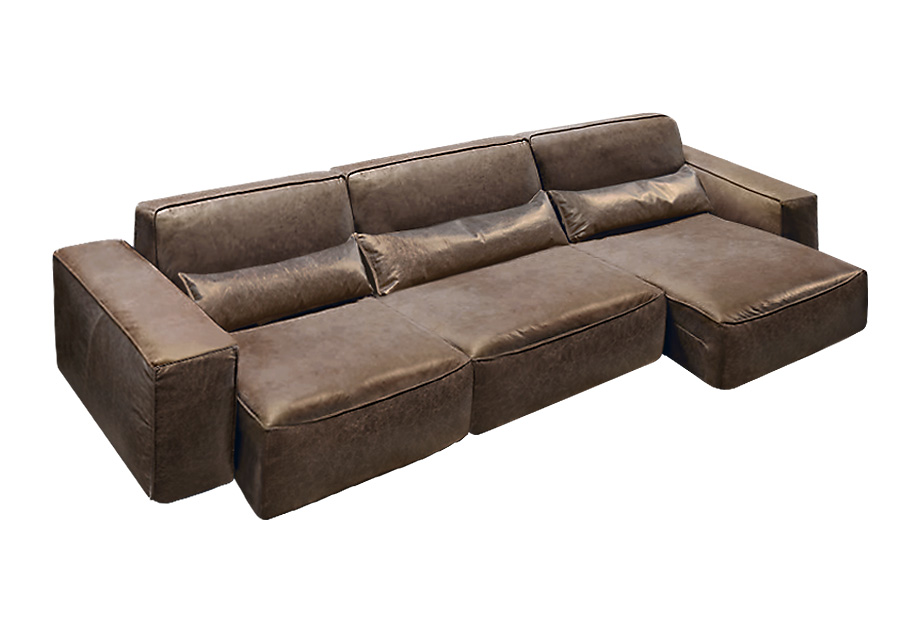 "Клайд" диван 3-х модульный; нераскл..; 1L+10+1R; Lorena 1004(32530) (БК/гр.1)